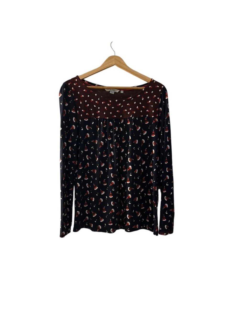 Boden Navy Ice Cream Sundae Novelty Print Tunic Top Size 8